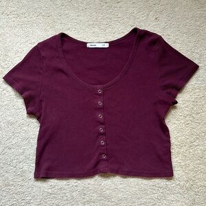 Bluenotes maroon crop top